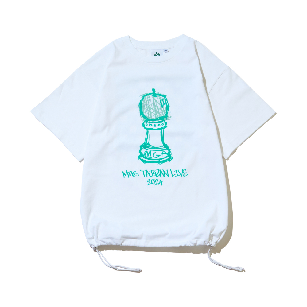 TAIBAN Drawstring T-shirt 2024 / White