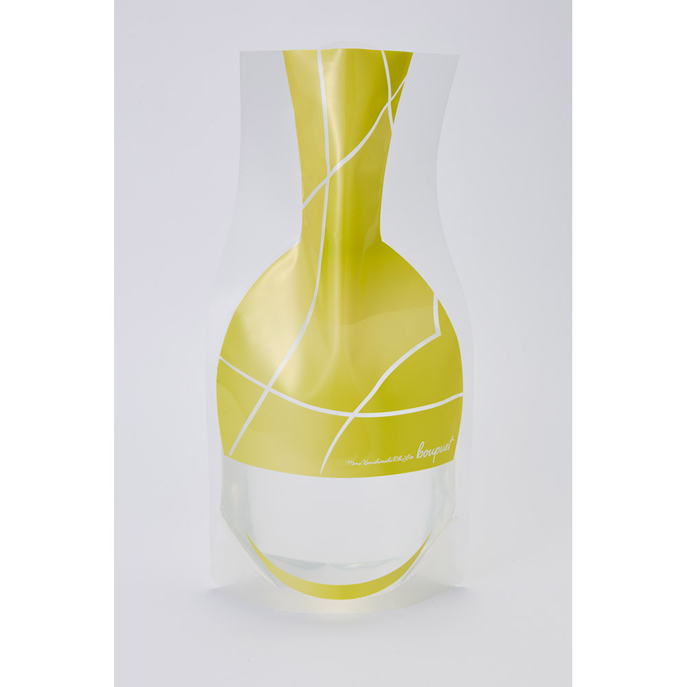 Vinyl Flower Vase / yellow