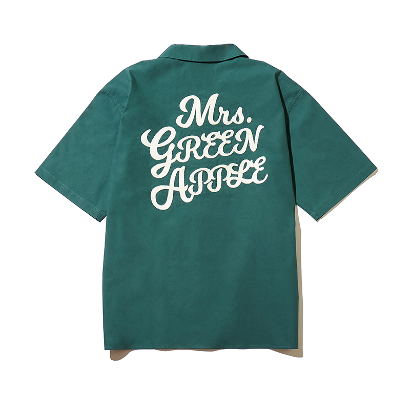 NOAH no HAKOBUNE Open Collar Shirt / Green