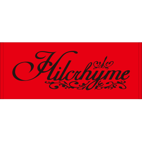 Hilcrhyme Official Goods オフィシャルタオル/赤×黒