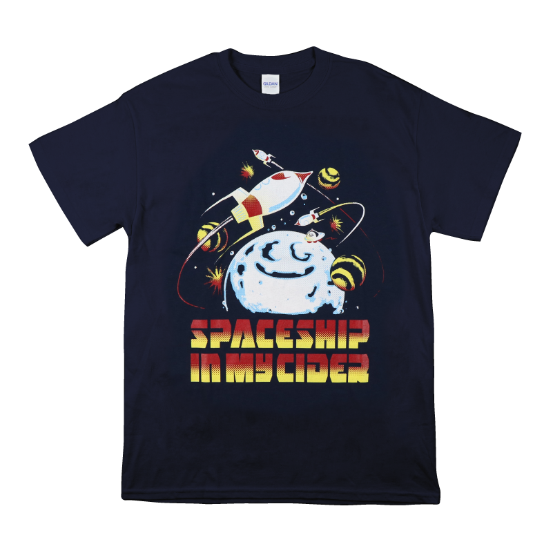 SPACESHIP IN MY CIDER Tシャツ/ネイビー