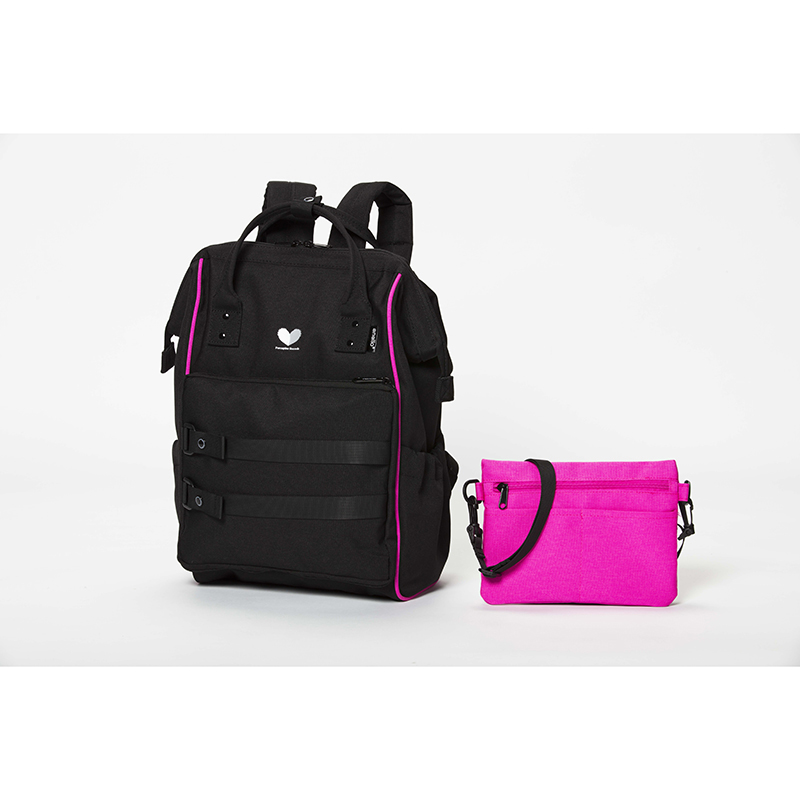 MUSIC FEST. W-BACK PACK / Neon Pink