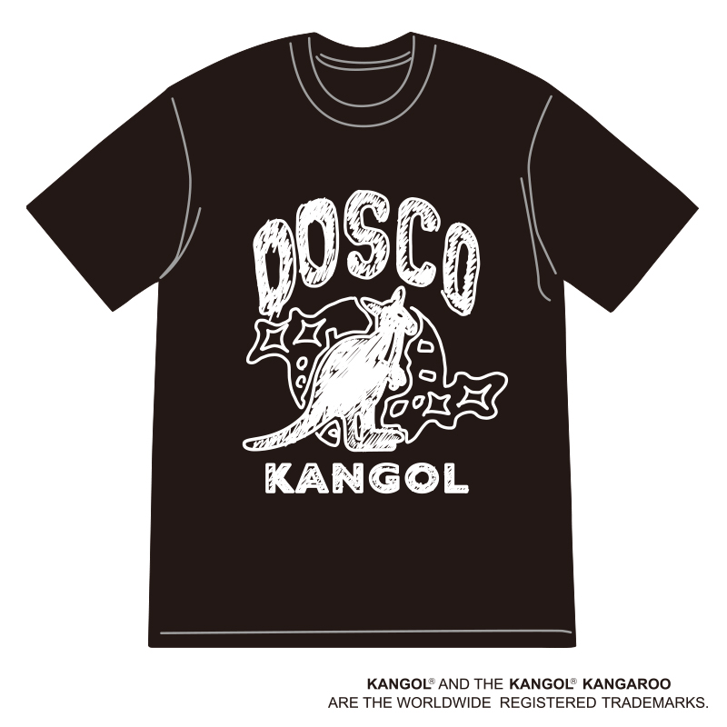 ドリカムディスコ 2020 KANGOL Tシャツ / BLACK × WHITE