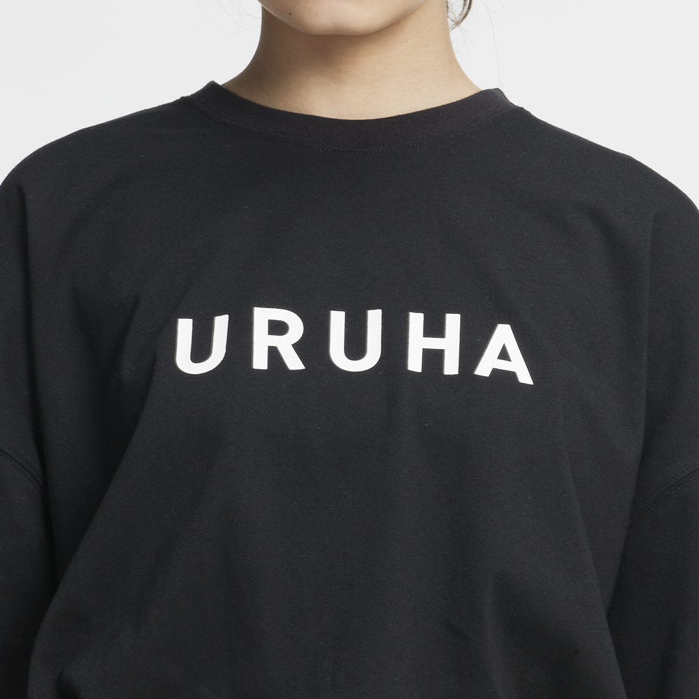 URUHA　ロゴTシャツ / Black