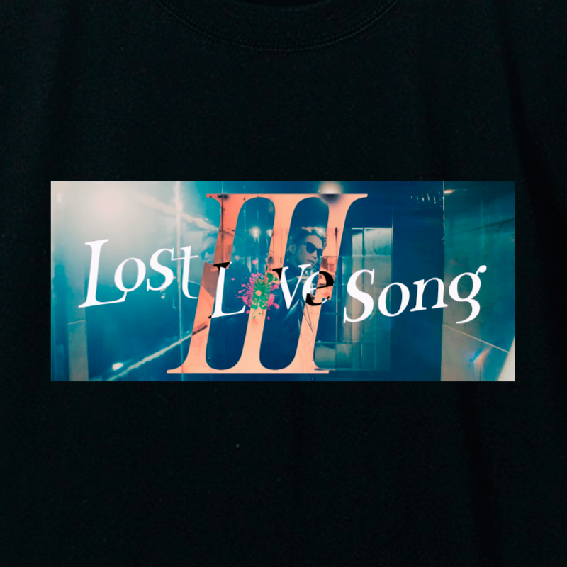 「Lost love song【Ⅲ】」MVサムネイルTシャツ / 黒