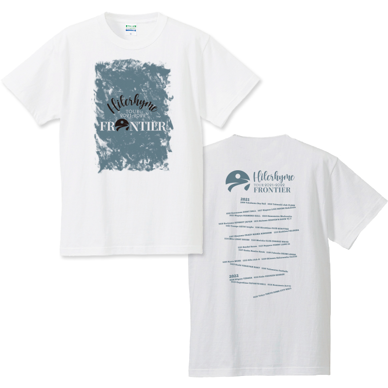 Hilcrhyme TOUR 2021-2022 FRONTIER Tシャツ / 白