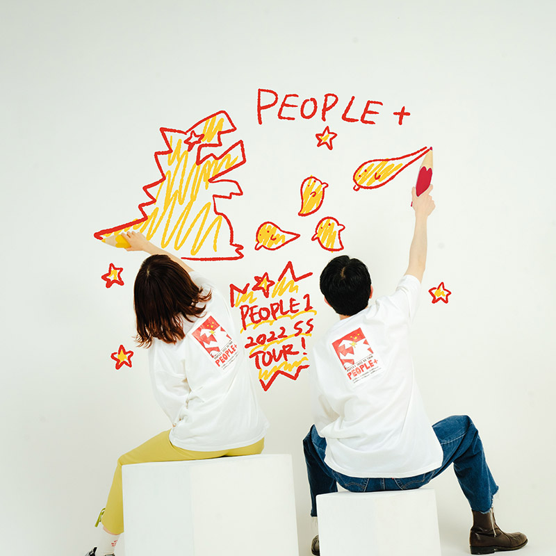 修正前】”PEOPLE+”のTシャツ | TOoKA BASE