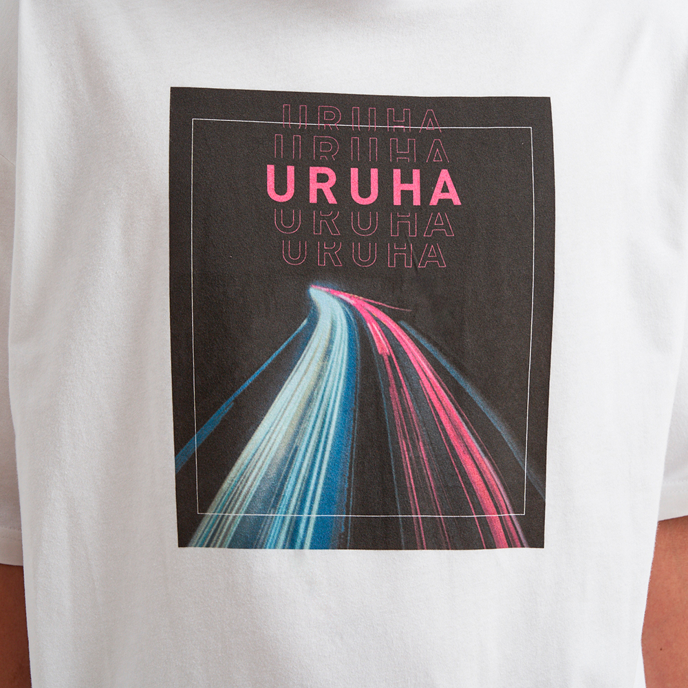 URUHA Graphic Logo T-shirts Sports / 白【7月15日18:00発売】