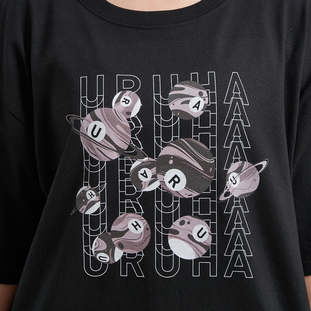 URUHA Graphic Logo T-shirts Hobby / 黒【8月1日18:00発売】