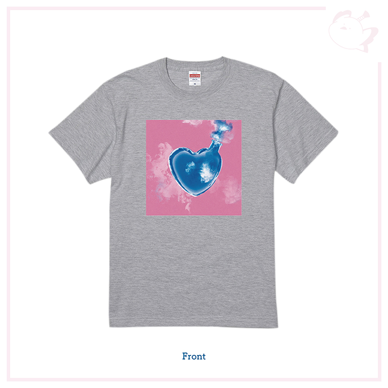 LOVEの飽和水蒸気量Tシャツ / アッシュ