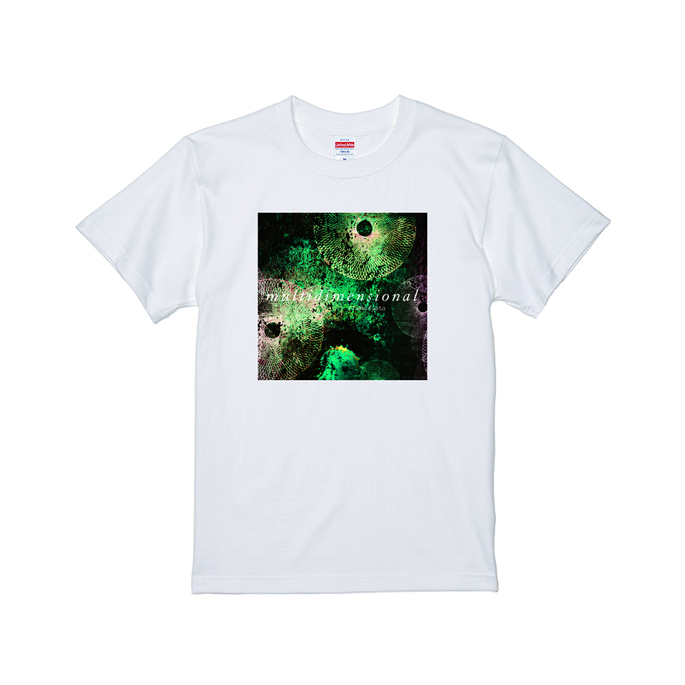 【数量限定商品】藤田千章「multidimensional」Tシャツ / ホワイト