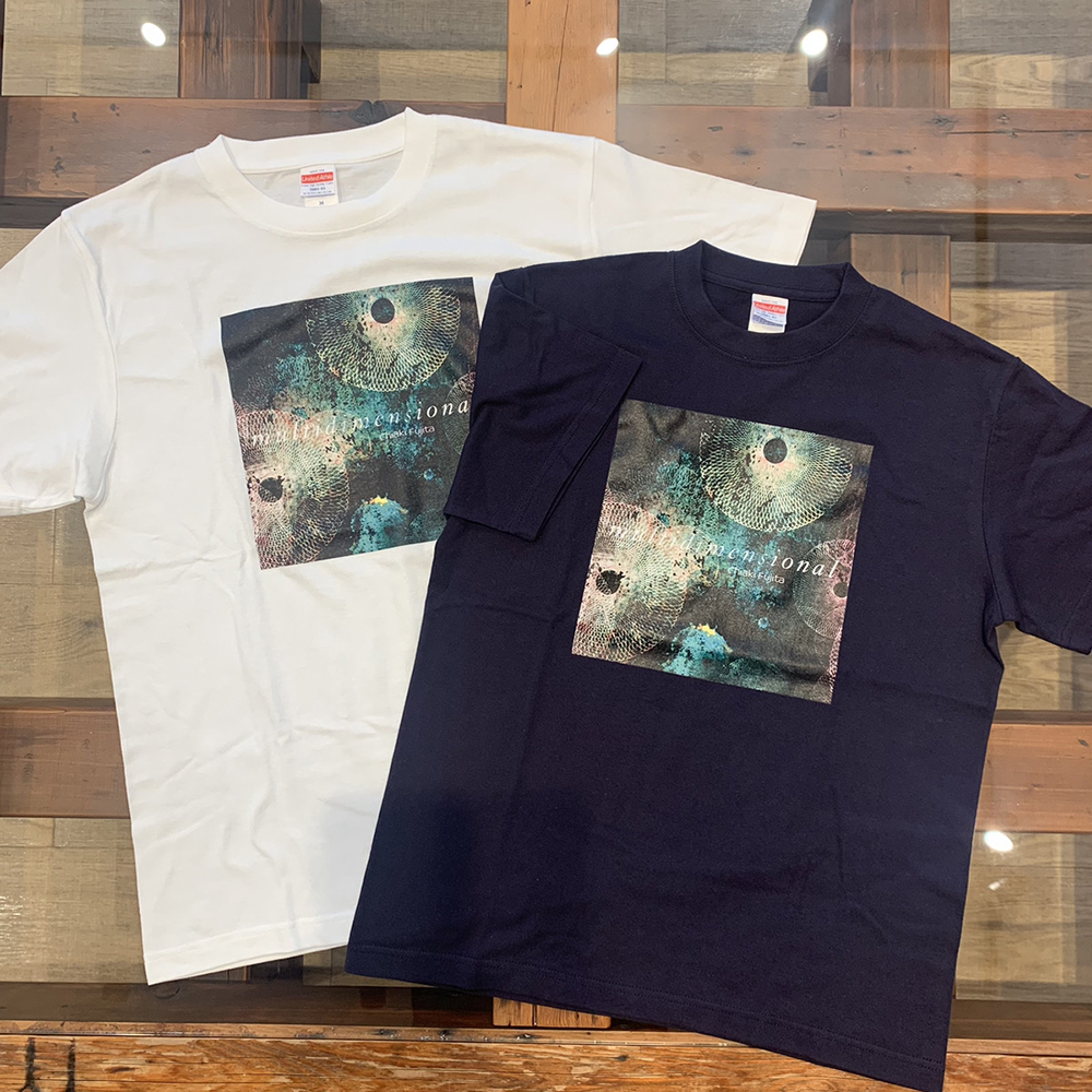 【数量限定商品】藤田千章「multidimensional」Tシャツ / ホワイト