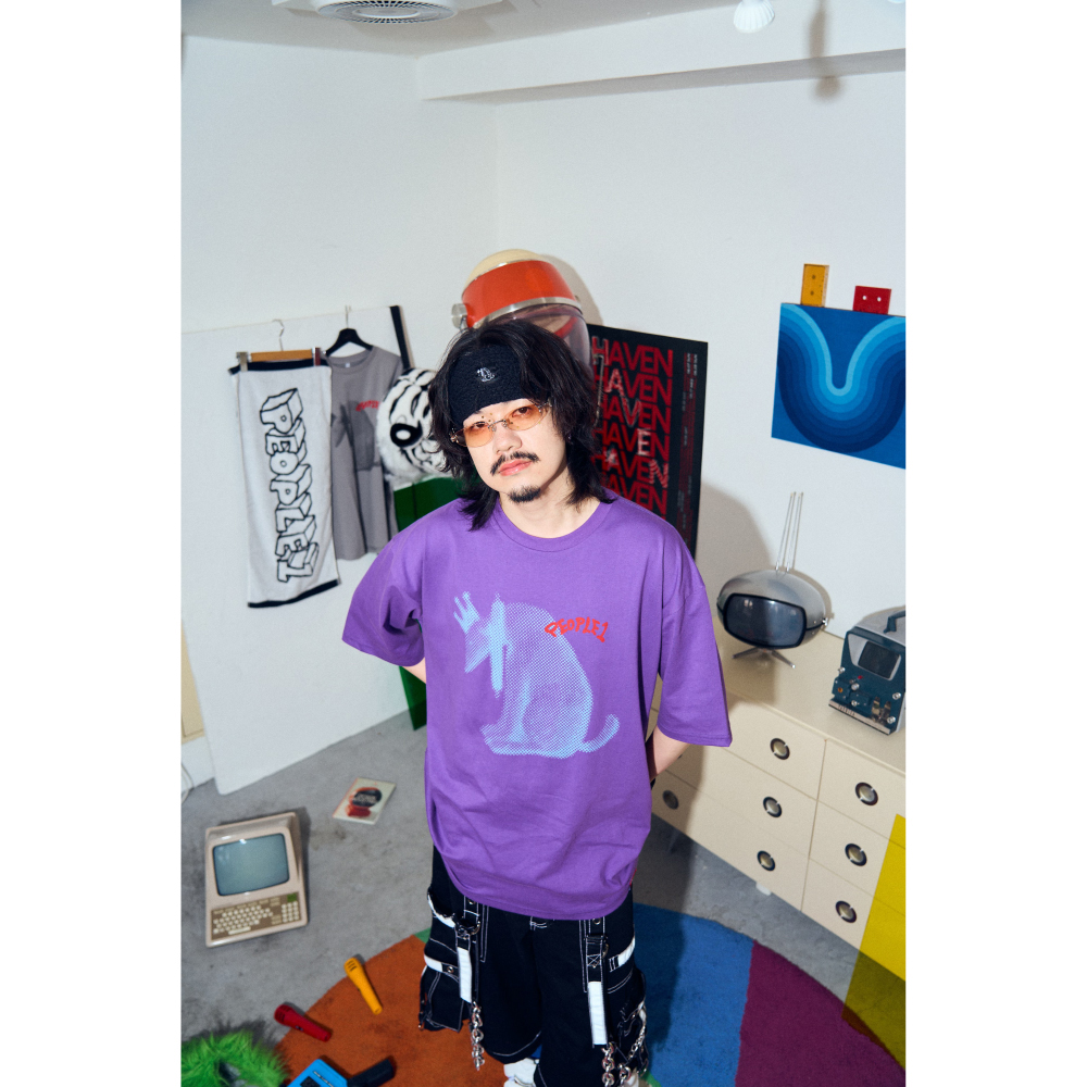 DOT GRAPHIC TEE / PURPLE