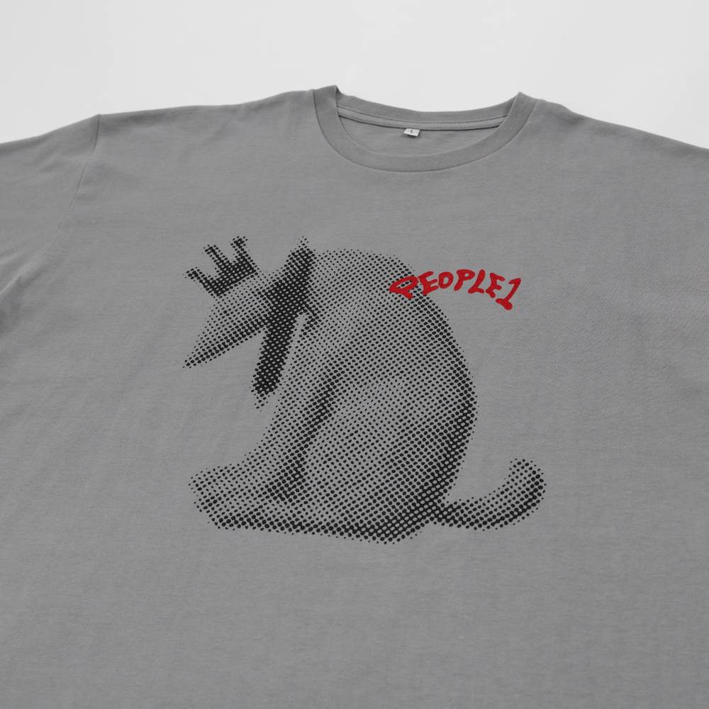 DOT GRAPHIC TEE / ASH GRAY