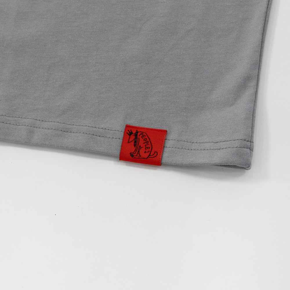 DOT GRAPHIC TEE / ASH GRAY
