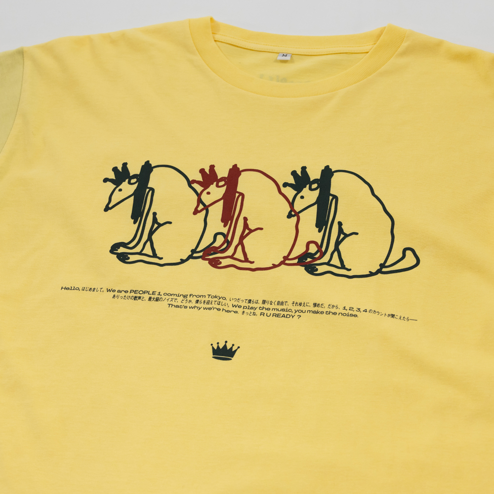 R U READY? GRAPHIC LAYERED TEE / YELLOW×RED TARTAN