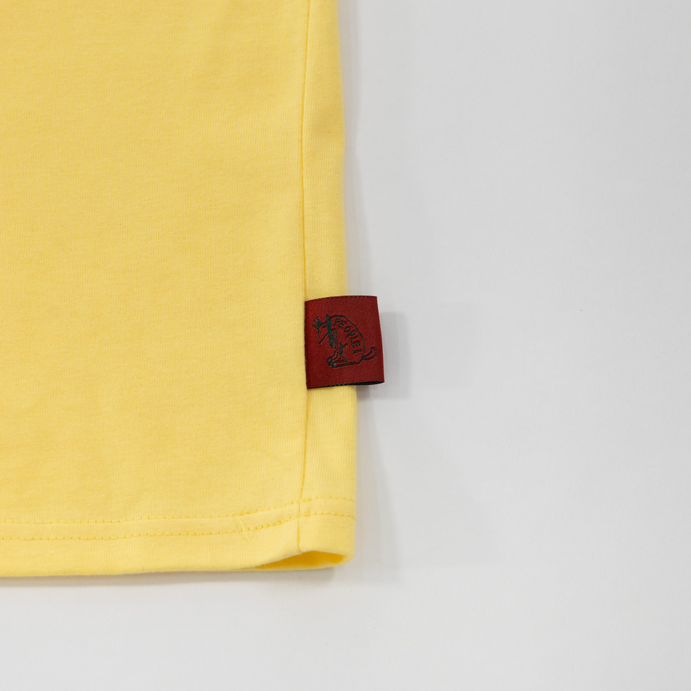 R U READY? GRAPHIC LAYERED TEE / YELLOW×RED TARTAN