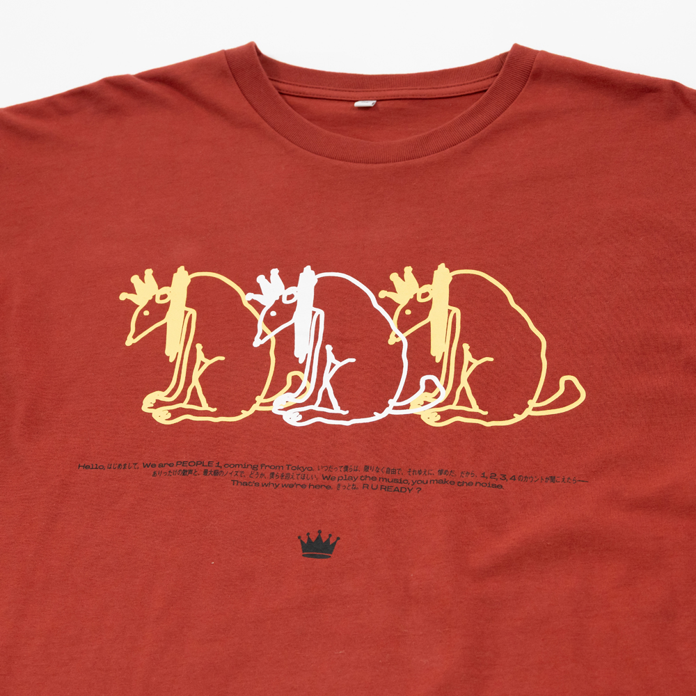 R U READY? GRAPHIC LAYERED TEE / RED×RED TARTAN