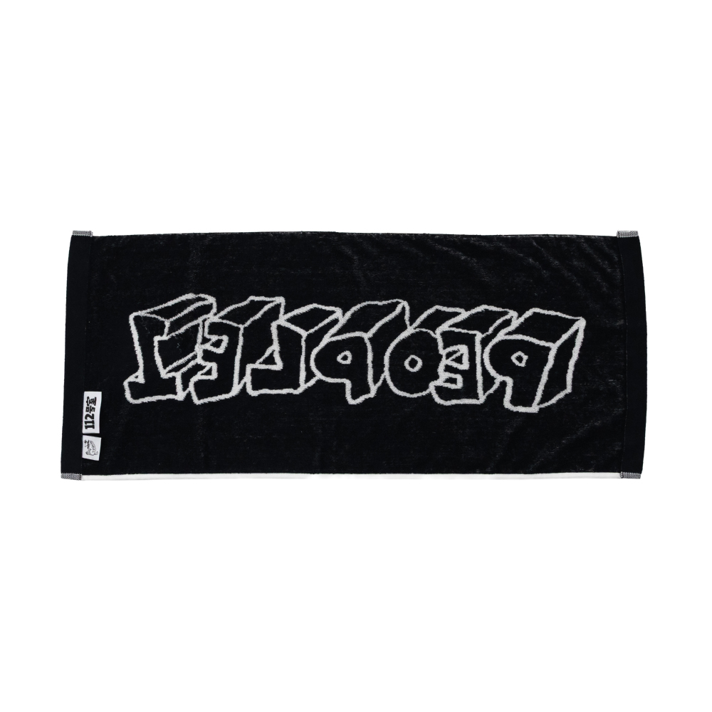 BLOCK GRAPHIC TOWEL / WHITE×BLACK