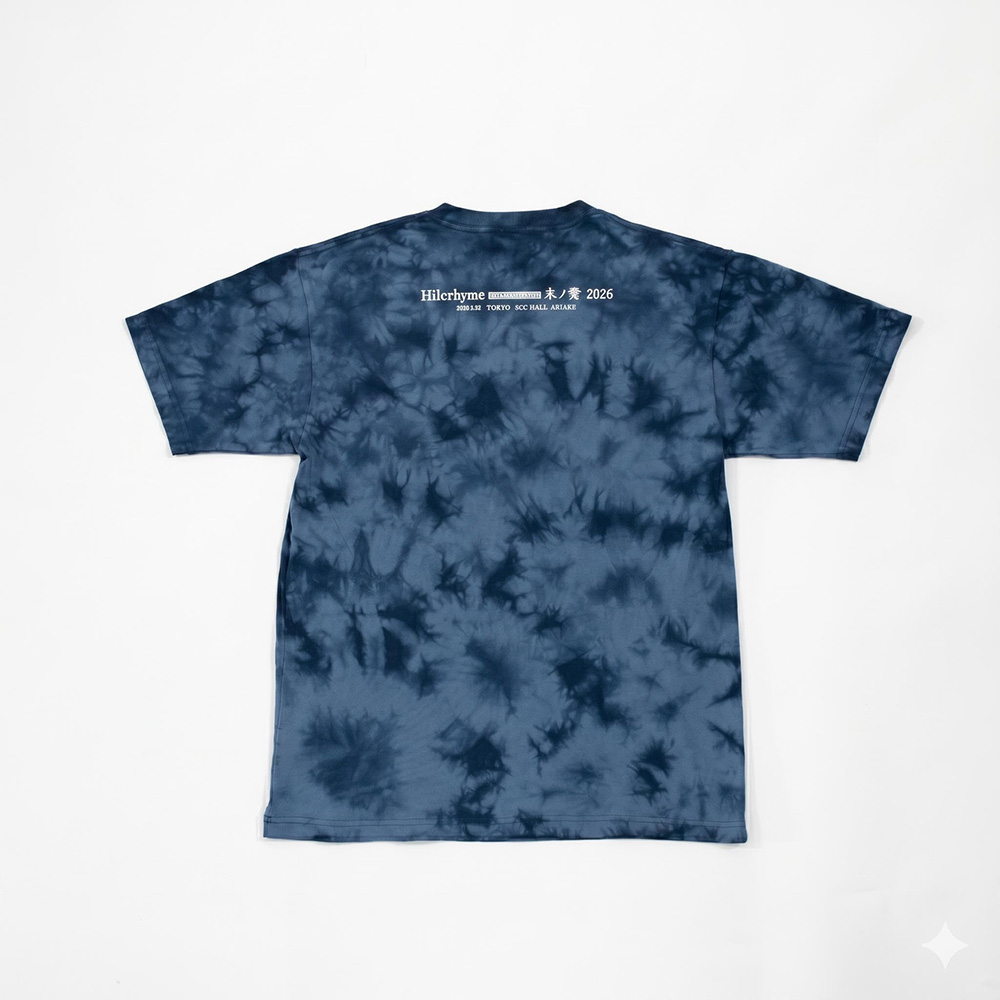 「朱ノ鷺 2026」Tシャツ / タイダイ ネイビー