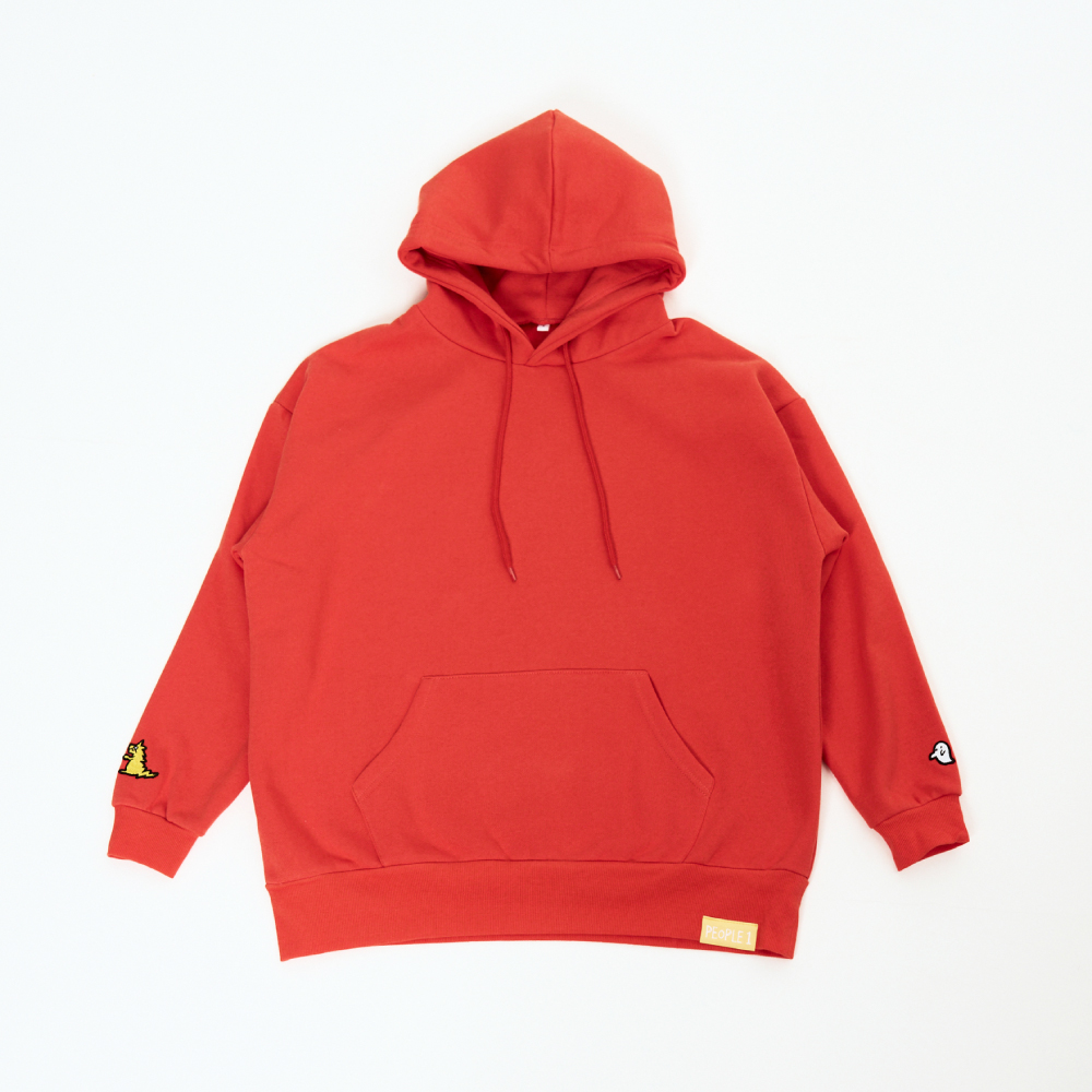 【復刻版】"怪獣とゴースト" HOODIE / RED