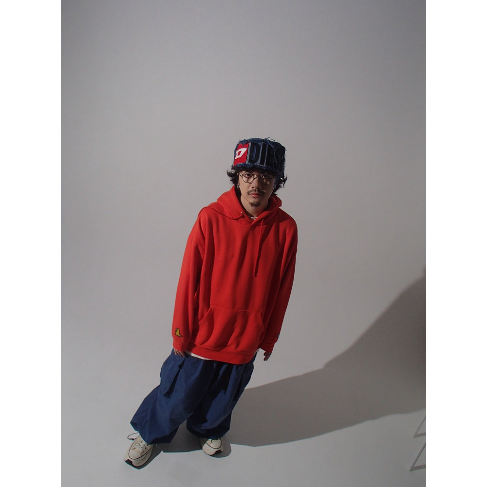 【復刻版】"怪獣とゴースト" HOODIE / RED
