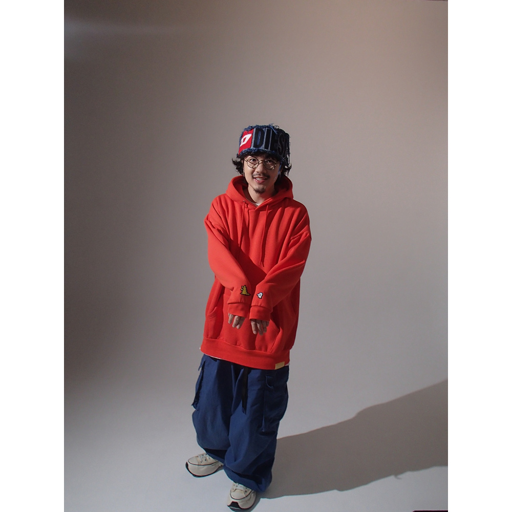 【復刻版】"怪獣とゴースト" HOODIE / RED