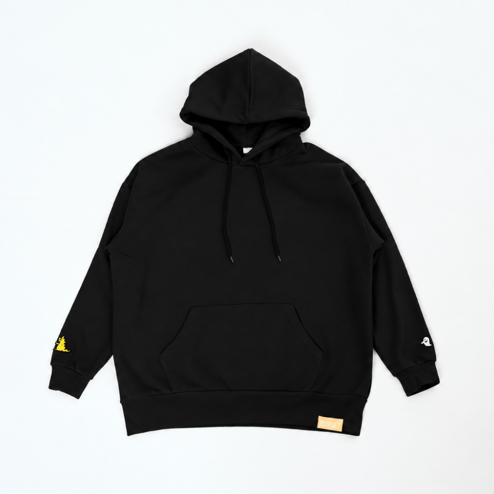【復刻版】"怪獣とゴースト" HOODIE / BLACK