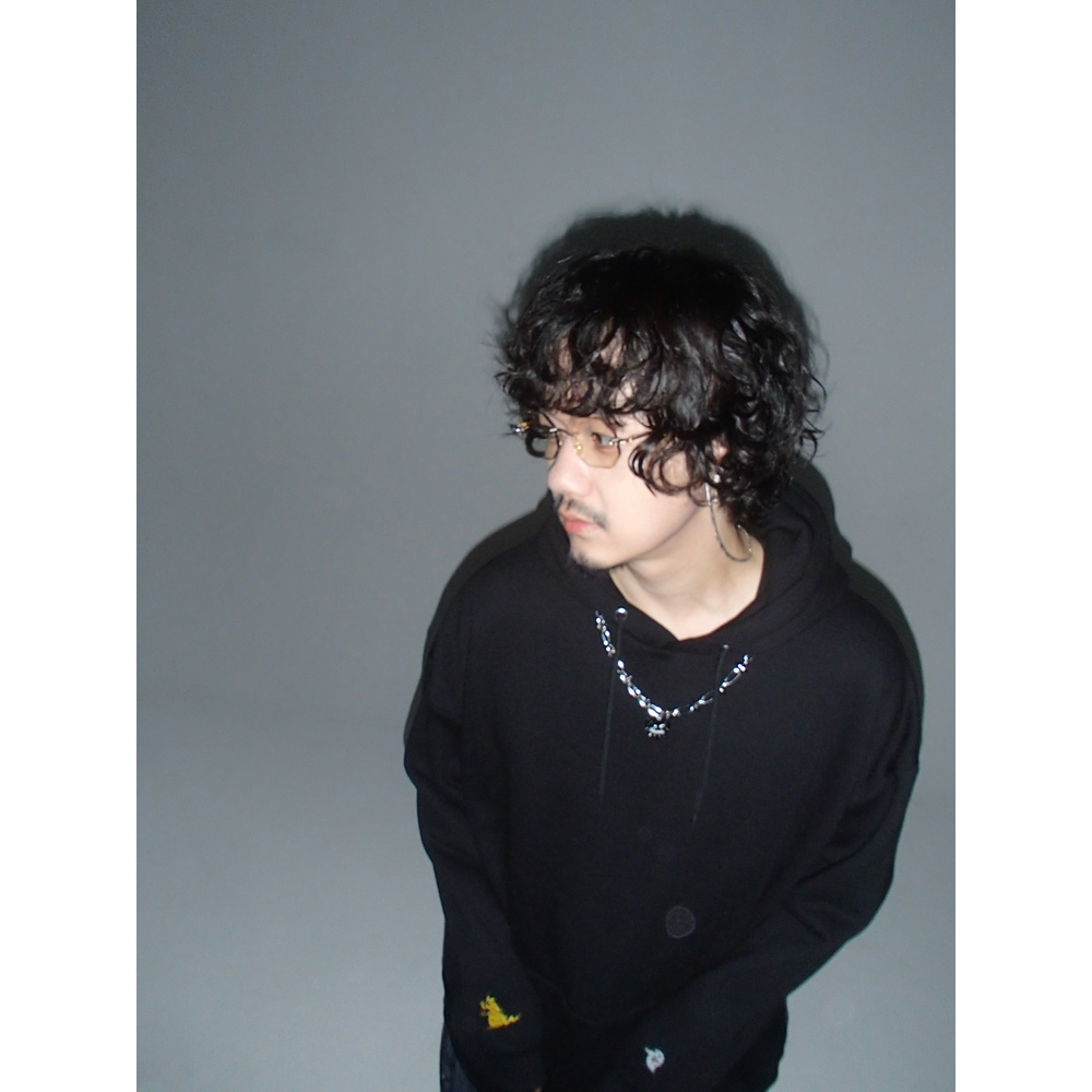 【復刻版】"怪獣とゴースト" HOODIE / BLACK