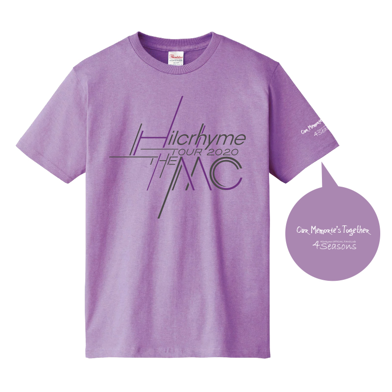 Hilcrhyme TOUR 2020“THE MC”FC会員限定Tシャツ / 紫