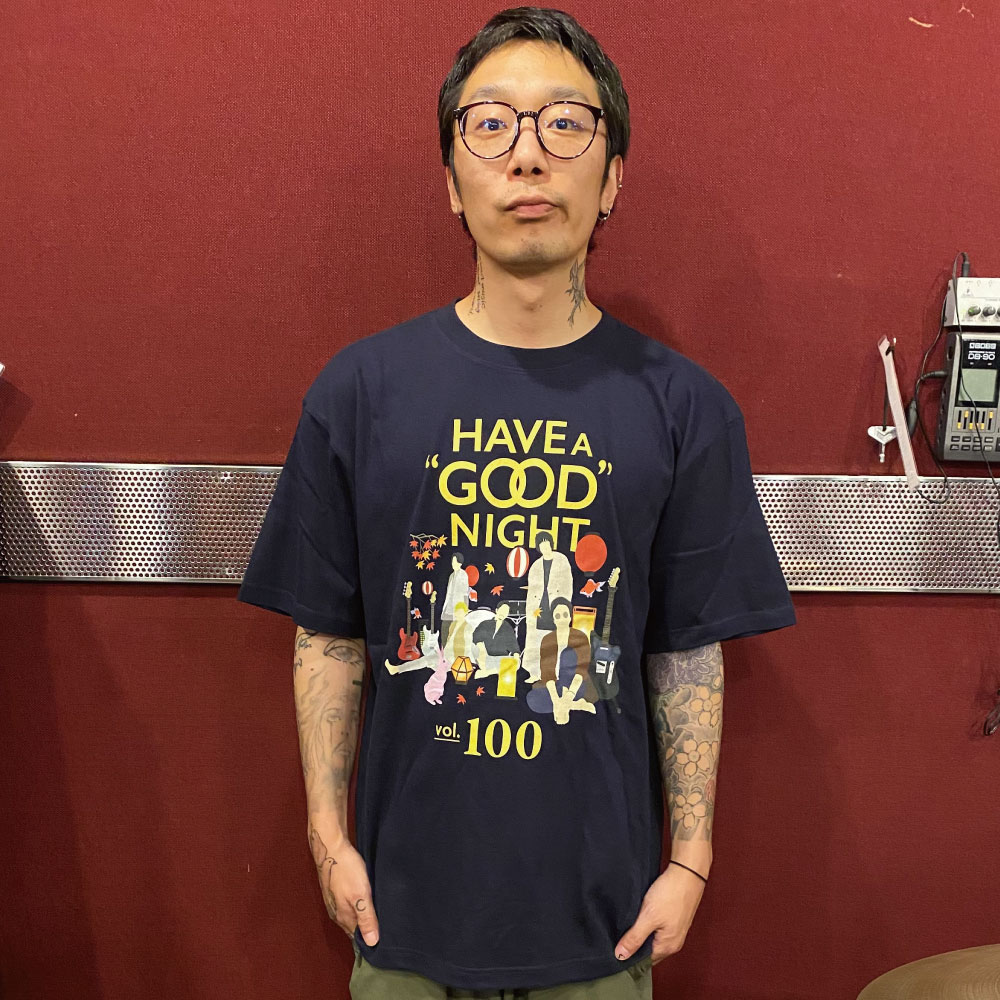 202号室限定色 100回記念Tシャツ/ 紺